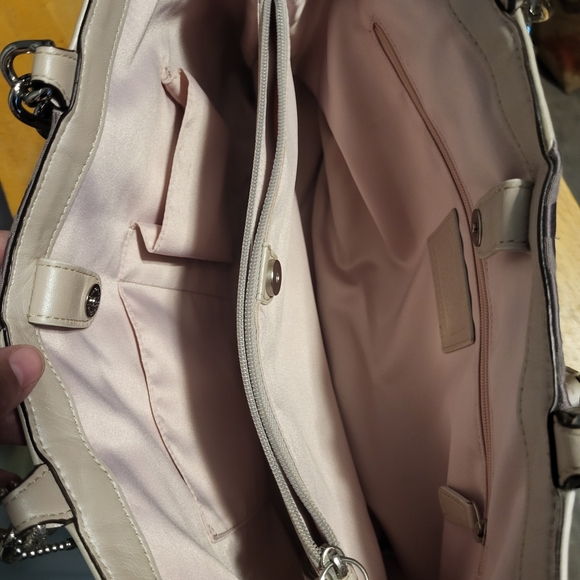 Coach Inlaid Patchwork Leather Chain Tote Bag. Rare Color Scheme. - Picture 4 of 8